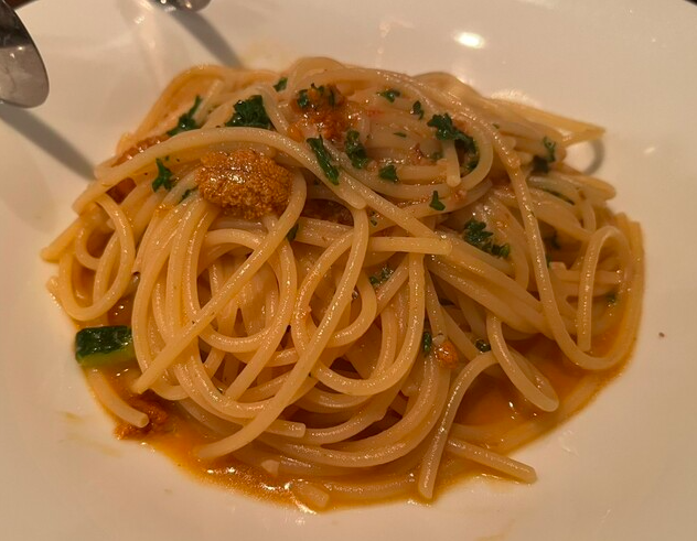 生ウニのペペロンチーノ