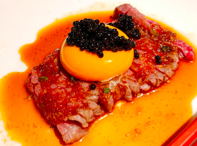 コールドステーキ キャビア添え