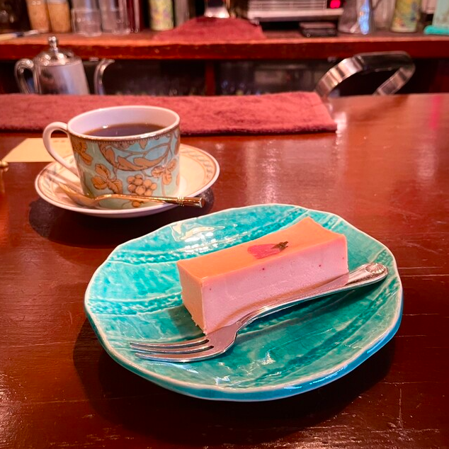 桜のチーズケーキ