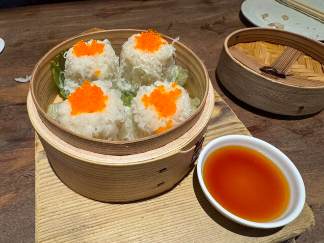 れんこんと帆立の蒸ししんじょ