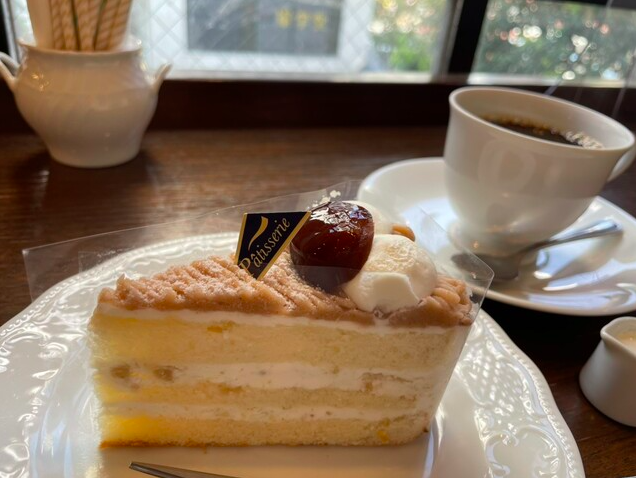 粗ごし栗のマロンケーキ