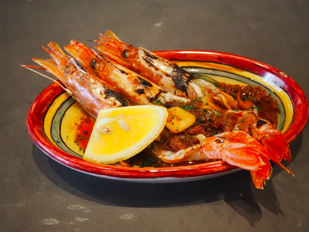 生赤海老ガーリックシュリンプ