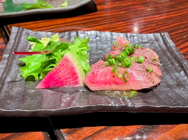 厚切り牛タンの炙り ねぎ塩だれ