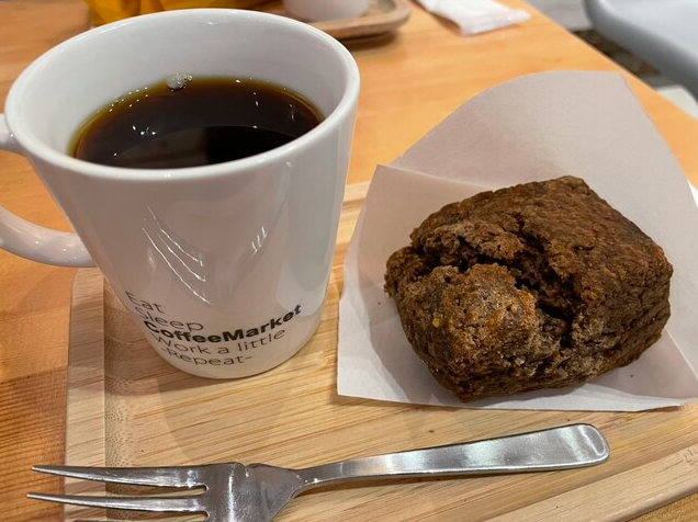 コーヒーとほうじ茶のスコーン