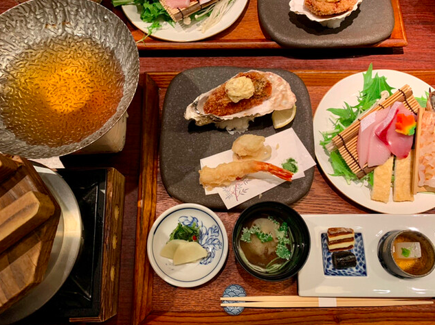 旬魚と天然車海老のしゃぶ小鍋