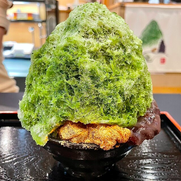 大和茶みるく金時（わらび餅添え）