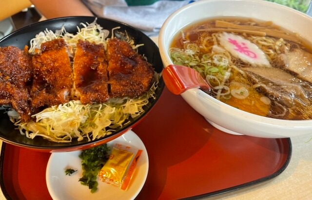 中華そば&ソースカツ丼