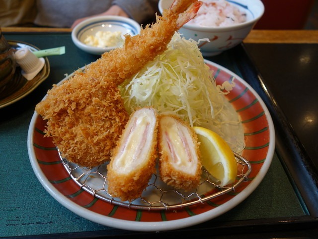 エビフライ&蟹クリームコロッケ