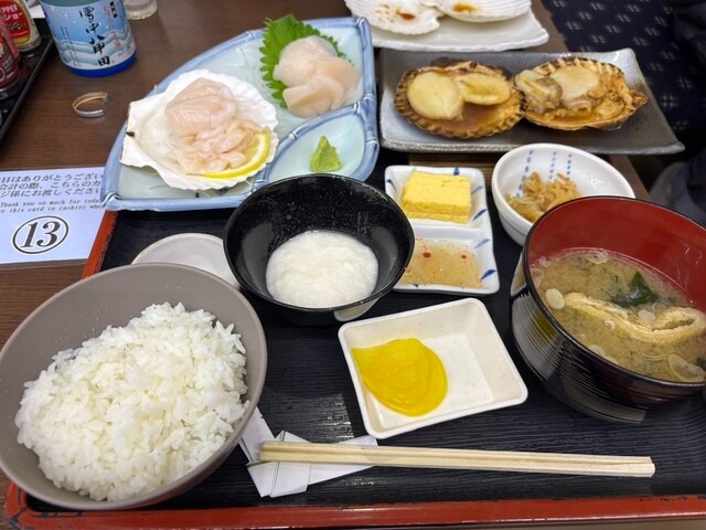 帆立組み合わせ定食