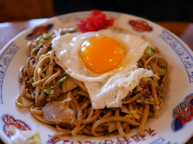 ホルモン野菜焼きそば